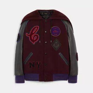 Lil Nas X Coach Hooded Varsity Jacket